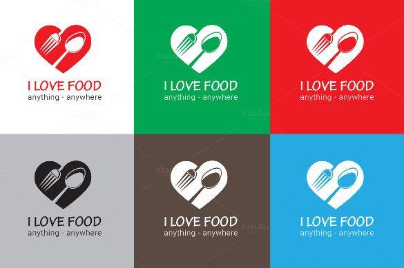 Heart Food Logo - Food Logos PSD, AI, Vector EPS Format Download. Free