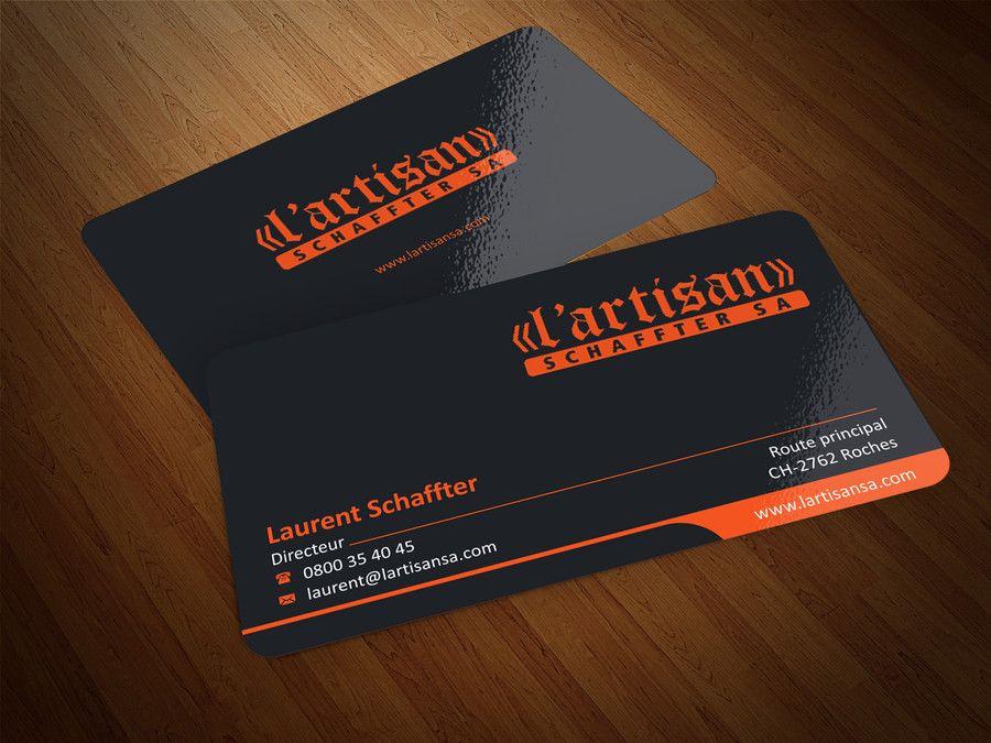 Orange Black Business Logo - Entry #17 by ezesol for Design some Business Cards for my company ...