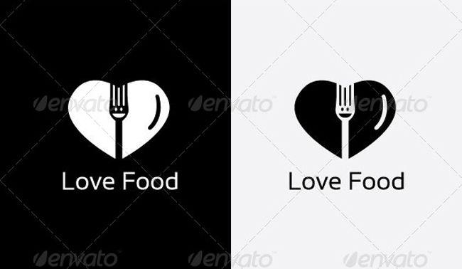 Heart Food Logo - Food Logo Templates