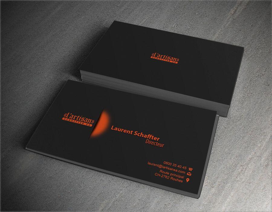 Orange Black Business Logo - Entry by dalizon for Design some Business Cards for my company