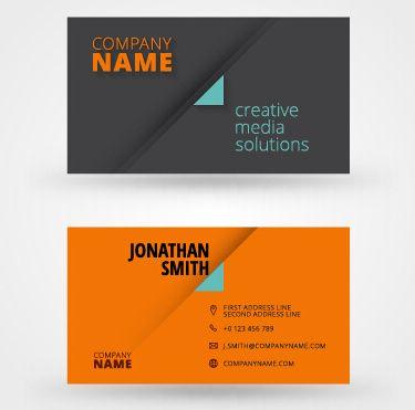 Orange Black Business Logo - Orange with black business card vector Free vector in Encapsulated ...