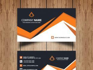 Orange Black Business Logo - Orange and black corporate identity design | free vectors | UI Download