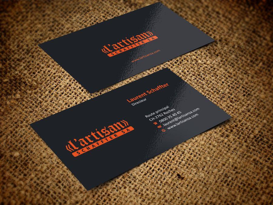 Orange Black Business Logo - Entry #9 by ezesol for Design some Business Cards for my company ...