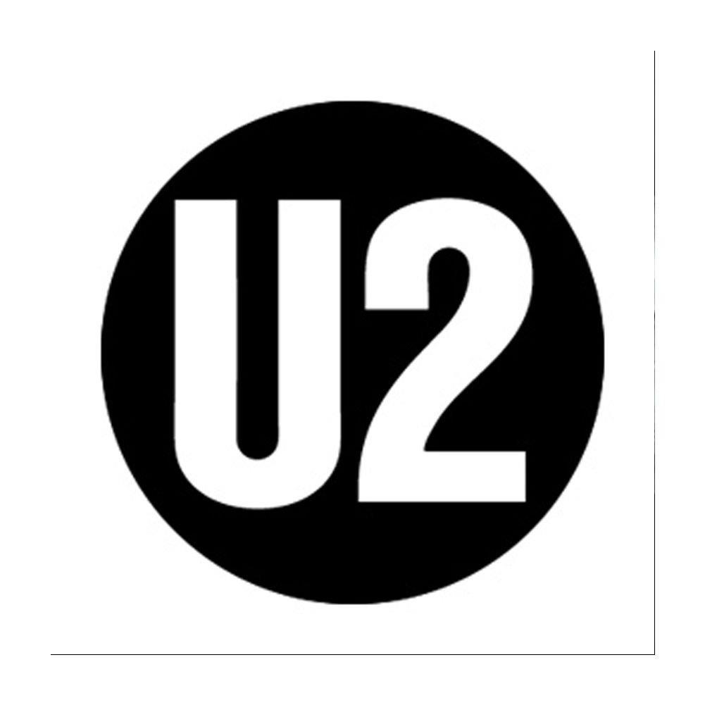 U2 Black and White Logo - U2 Logo Button – RockMerch