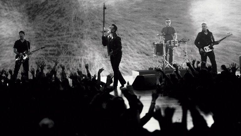 U2 Black and White Logo - VIDEO] U2 Rocks the Crowd in Black-and-White 'Invisible' Video ...