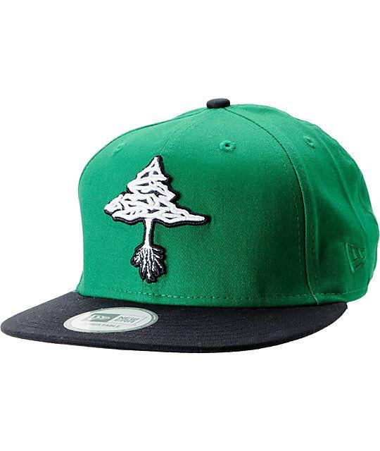 LRG Tree Logo - LRG Classic Tree Green & Black New Era Snapback Hat