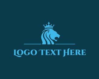 Blue Lion Crown Logo - Crown Logo Maker | Create Your Own Crown Logo | BrandCrowd