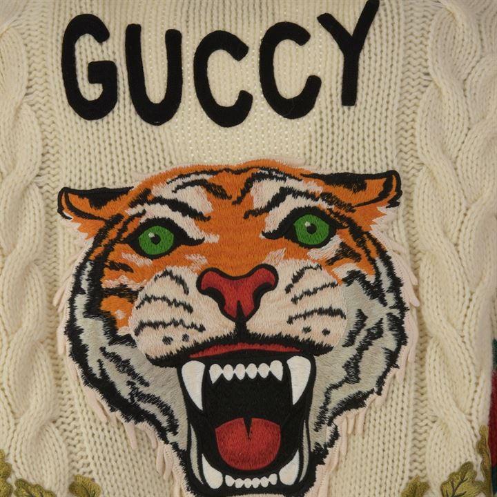 Gucci Tiger Logo - Gucci | Tiger Logo Cardigan