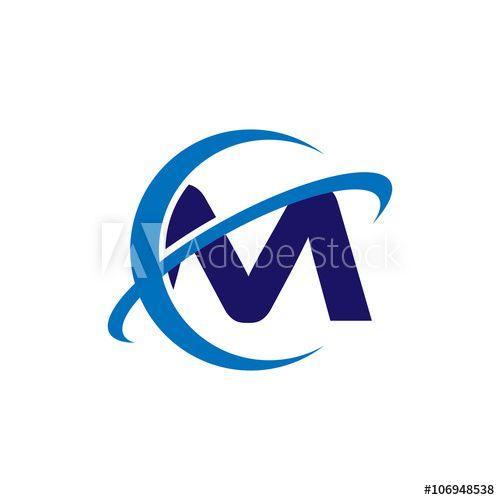 Simple Globe Logo - Simple Single Initial Globe Tech Logo Blue m - Buy this stock vector ...