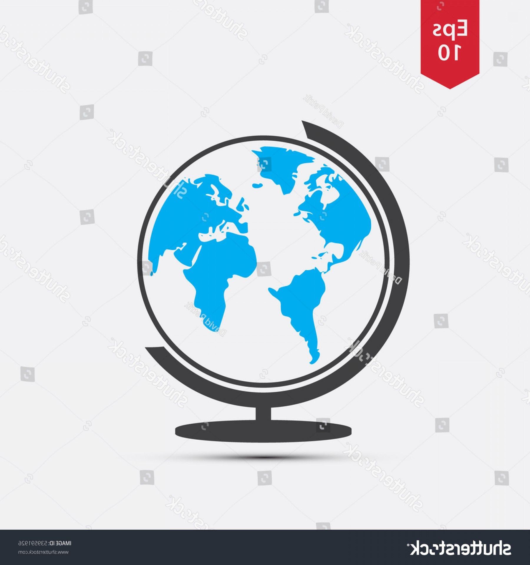 Simple Globe Logo - Simple Globe Icon Earth Flat Sign