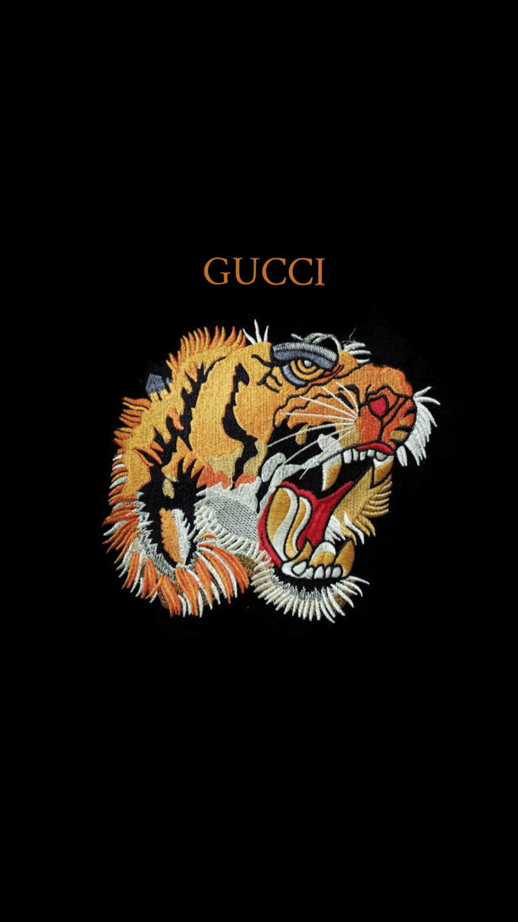 Gucci Tiger Logo - Gucci tiger Wallpaper | Art | Ecran iphone, Fond ecran iphone, dan ...