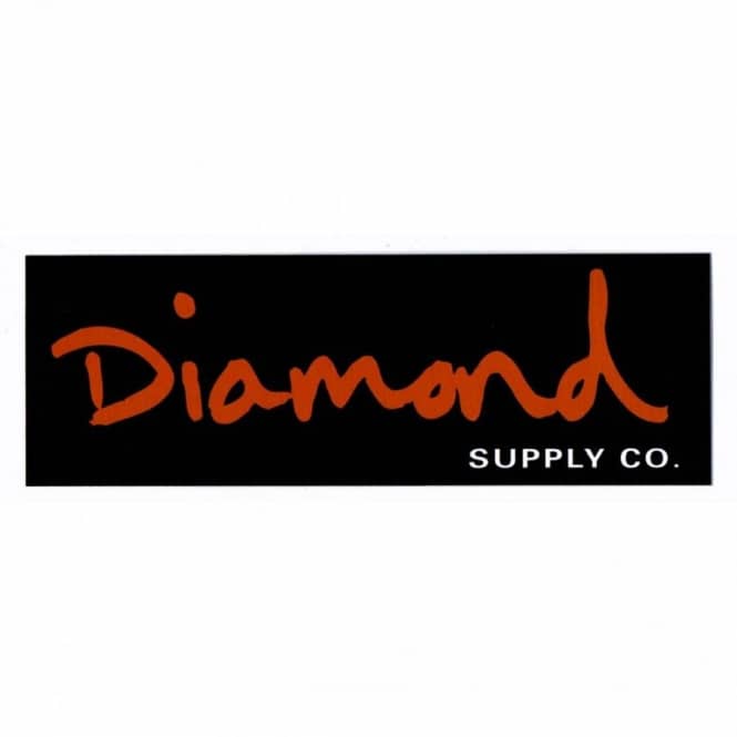 Diamond Skate Logo - Diamond Supply Co. OG Logo Skateboard Sticker - Skateboard Stickers ...