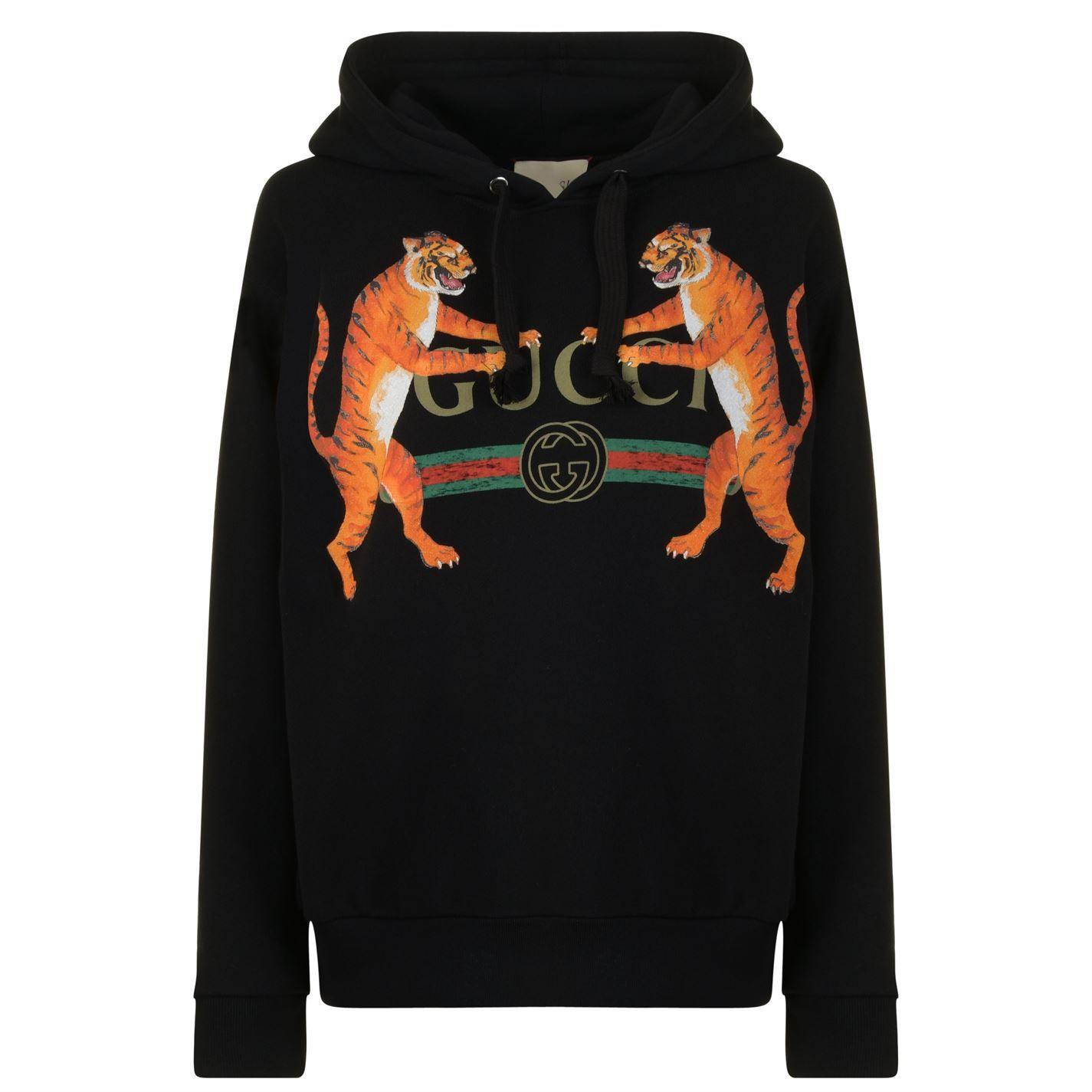 Gucci Tiger Logo - Gucci | Tiger Logo Hooded Sweatshirt