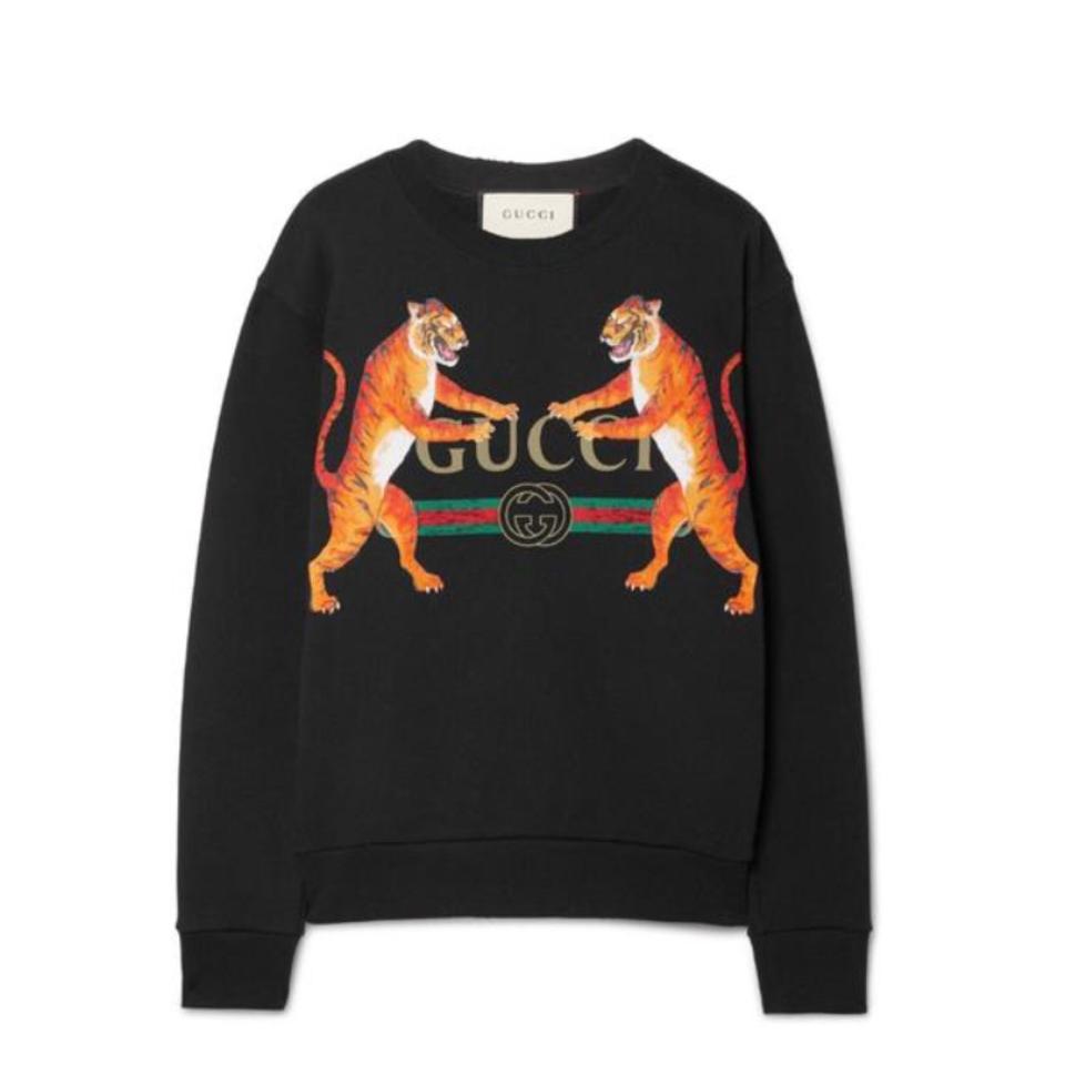 Gucci Tiger Logo - Gucci Logo Tiger Printed Sweatshirt/Hoodie Size 8 (M) - Tradesy