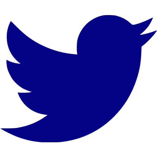 Blue Twitter Logo - Navy blue twitter icon navy blue social icons