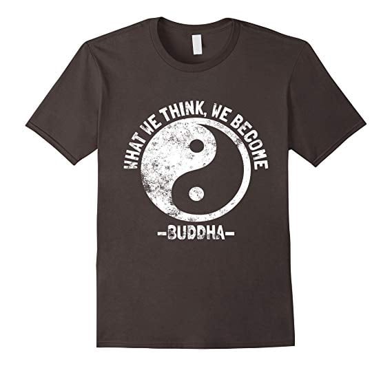 Zen Buddha Logo - Buddha T Shirt. Zen Buddha Inspirational Quote Tee: Clothing