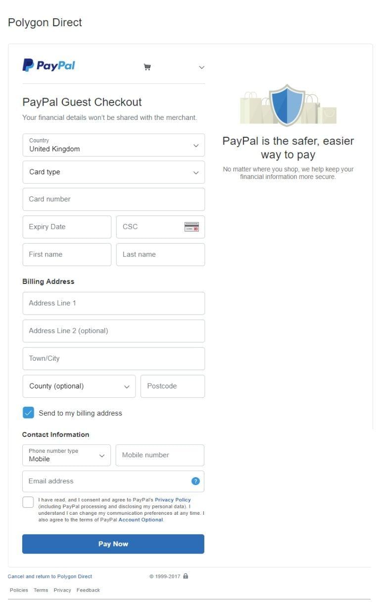 PayPal Debit 2017 Logo - PayPal checkout with Debit/Credit Card