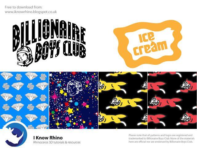 Ice Cream Billionaire Boys Club Logo - I Know Rhino: Billionaire Boys Club & Ice Cream VRAY Vismat Material