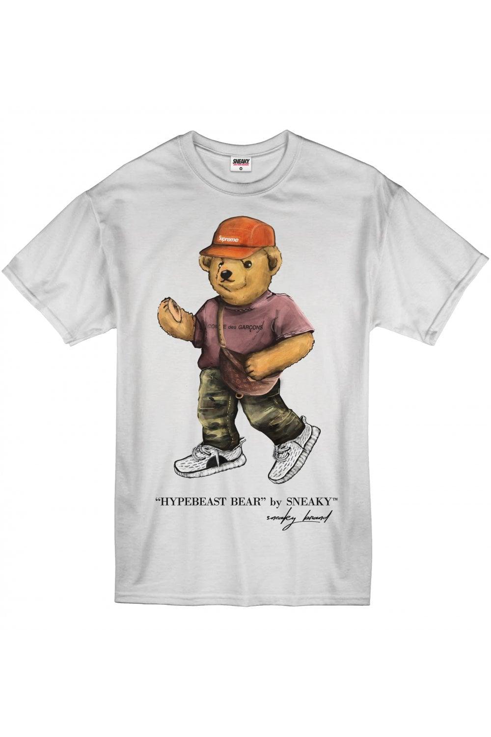 Hypebeast Bear Logo - Sneaky EXCLUSIVE Hypebeast Bear T-shirt - Shop from Sneaky UK