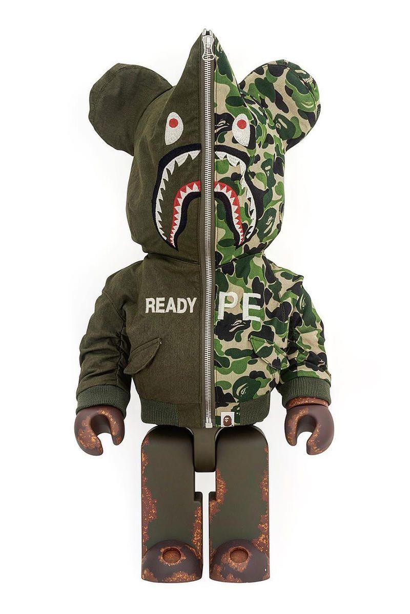 Hypebeast Bear Logo - READYMADE x BAPE x Medicom Toy BE@RBRICK Collab | HYPEBEAST