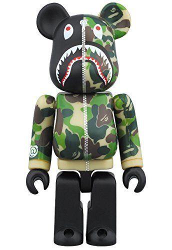 Hypebeast Bear Logo - BAPE (R) CAMO SHARK 2015 BE Bearbrick 400％