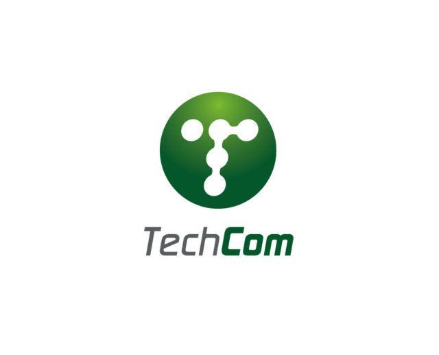 Tech Company Logo - TechCom - IT and Tech Company Free Logo