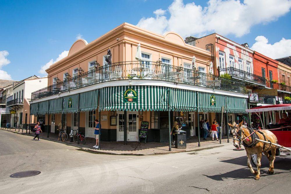 French Quarter Restaurant Logo - Our historic building in the Famous French Quarter