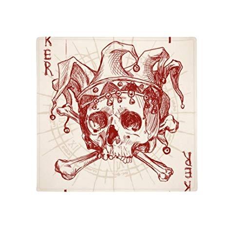 The Square Red Crown Logo - DIYthinker Joker Red Crown Skeleton Poker Card Pattern