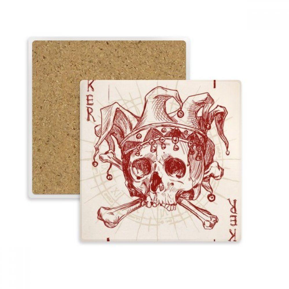 The Square Red Crown Logo - Amazon.com. Joker Red Crown Skeleton Poker Card Pattern Square