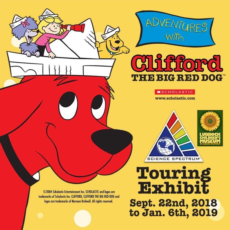 Big Red Dog Logo - Look Around Lubbock: Clifford The Big Red Dog at the Science Spe