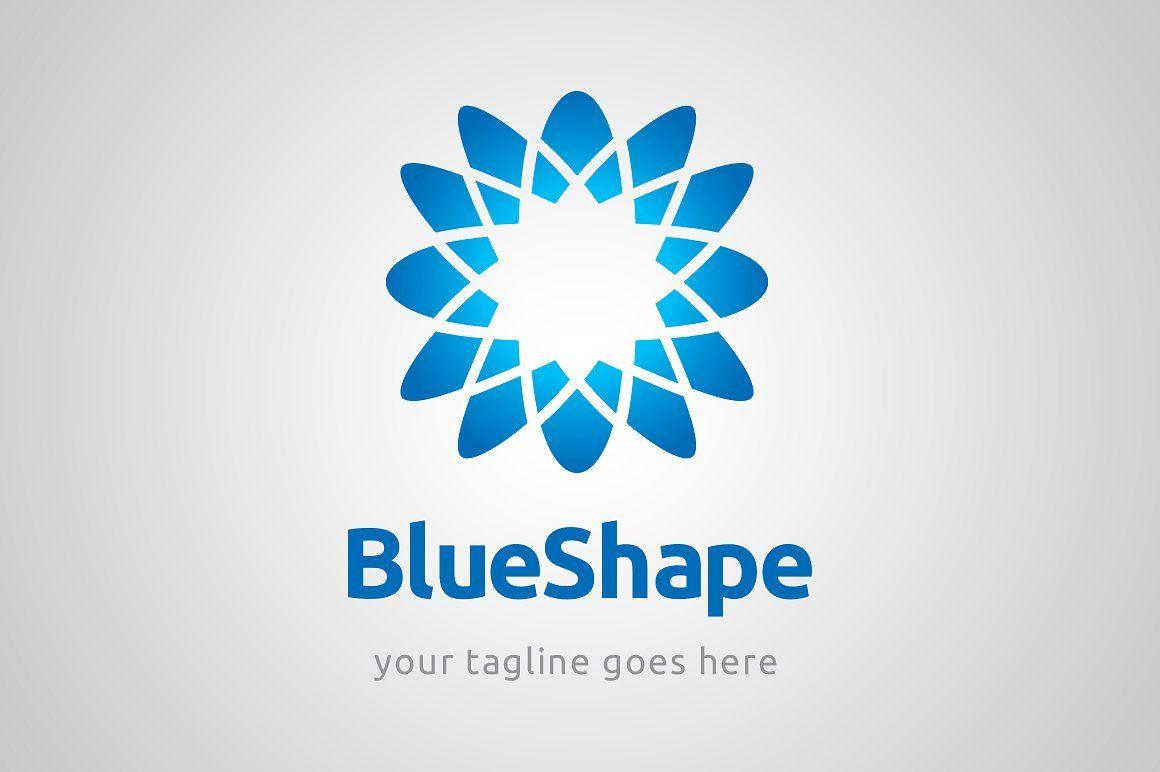 Blue Shape Logo - Devil boss logo template ~ Logo Templates ~ Creative Market