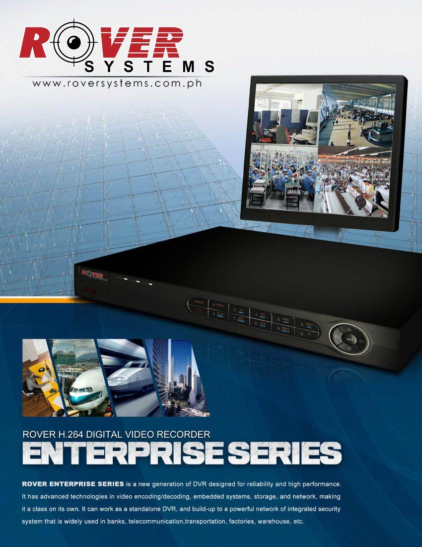 Rover CCTV Logo - ROVER SYSTEMS H.264 Digital Video Recorder ENTERPRISE SERIES