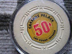 Caesars Palace 50th Logo - Las Vegas Casino Chip 2Nd Issue Caesars Palace 50 Cent Beauty | eBay