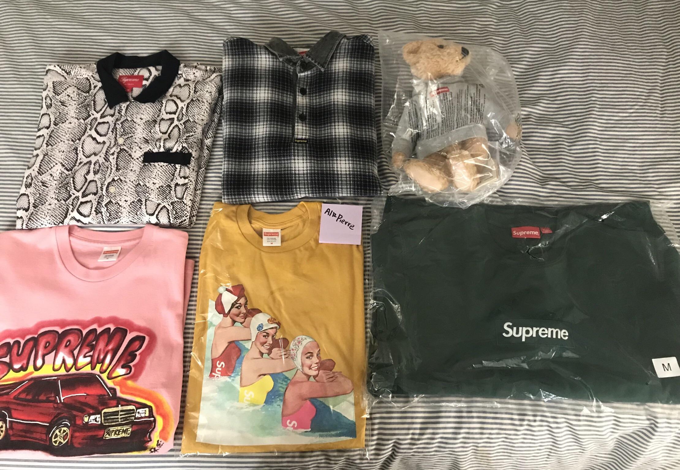 Plaid Supreme Box Logo - FS/FT] Plaid Rugby, Bear, Box Logo, Snakeskin, 190E, Swimmers : Supreme