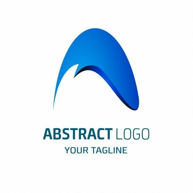 Blue Shape Logo - Download Vector - Blue abstract shape, wavy texture - Vectorpicker