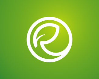 Green- R Logo - R eco Logo design - simple creative logo design, easy to remember ...