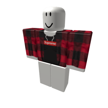 Plaid Supreme Box Logo Logodix - red supreme flannel w backpack roblox