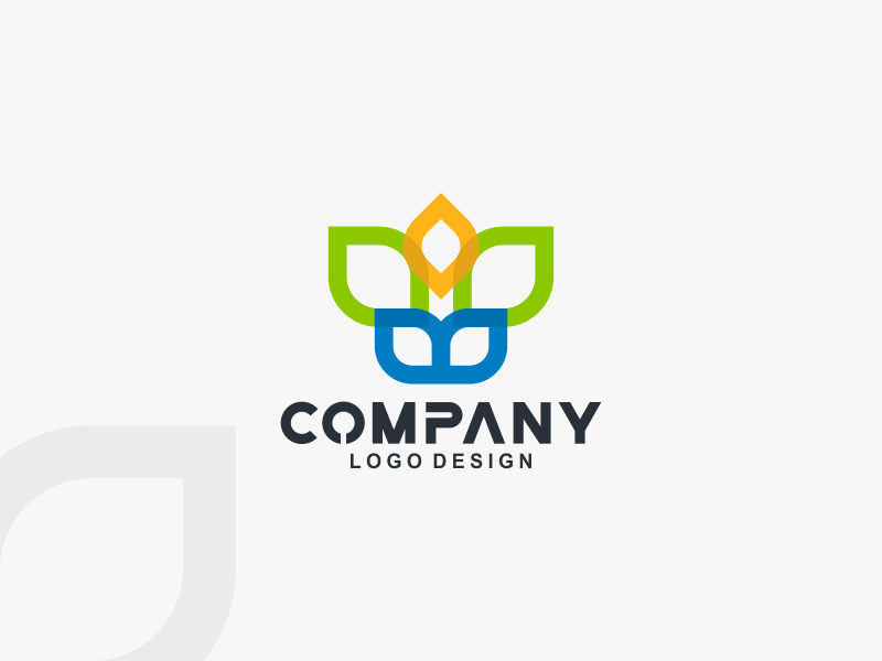 Blue Shape Logo - Sprout Leaf Tree Green Logo Design! by Dyne Creative Studio ...