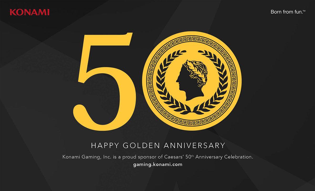 Caesars Palace 50th Logo - Konami x Caesars Palace