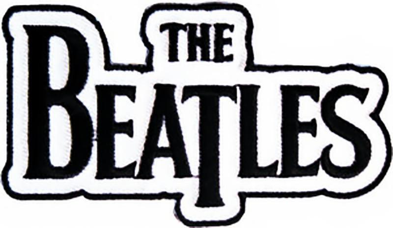 Black and White Letter S Logo - The Beatles Iron-On Patch Black Letters Logo – Rock Band Patches