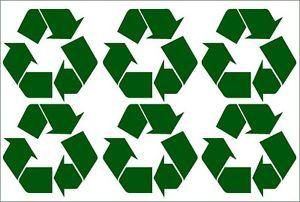 Large Recycle Logo - x RECYCLE RECYCLING LOGO SELF ADHESIVE VINYL