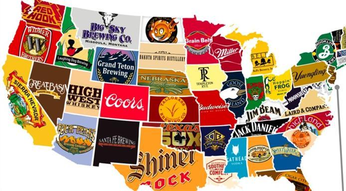Popular Beer Logo - Popular Beer in The US - Food Infographic