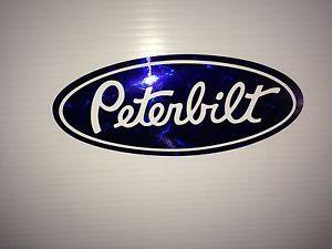 Blue Diamond Ford Logo - Peterbilt Blue diamond plate Vinyl decals Hood & Grille Decal