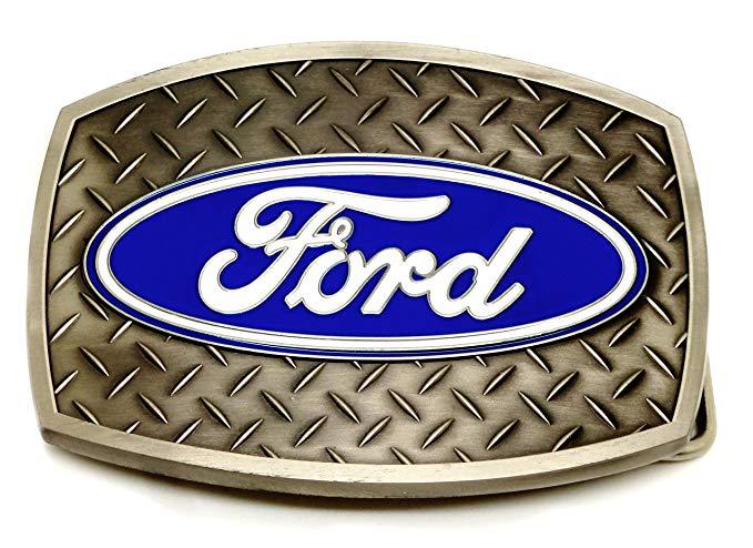 Blue Diamond Ford Logo - Ford Belt Buckle Diamond Tread Plate Design Officially Licensed