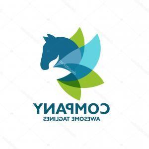 Abstract Horse Logo - Stock Illustration Creative Colorful Abstract Horse Logo | SHOPATCLOTH