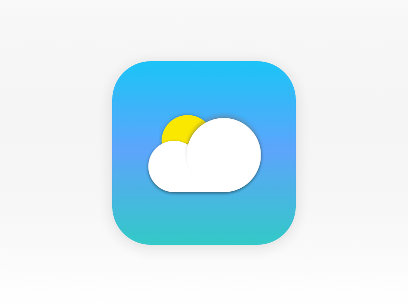 Weather App Logo - DailyUI App Icon by Edoardo Rainoldi. Dribbble