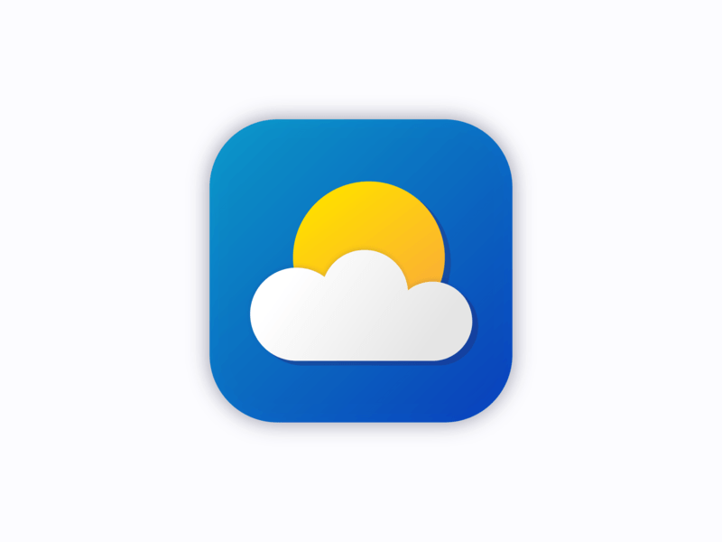 Weather App Logo - Daily UI #005 — App Icon by Daniela Vornic | Dribbble | Dribbble