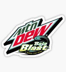 Mountain Dew Baja Blast Logo - Baja Blast Stickers | Redbubble