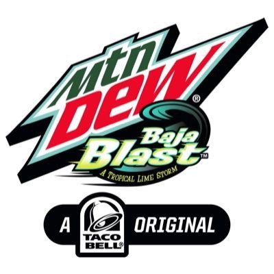 Mountain Dew Baja Blast Logo - Taco Bell Blockbuster, Mtn Dew Baja Blast, Available in Stores for a ...