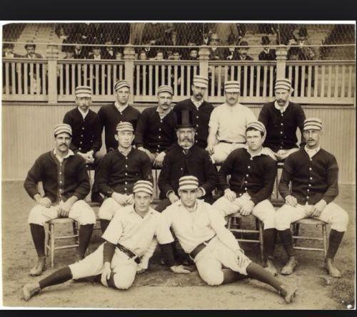 Louisville Grays Logo - George Hall Baseball RARE Tin Type Photograph 1876 7 Louisville